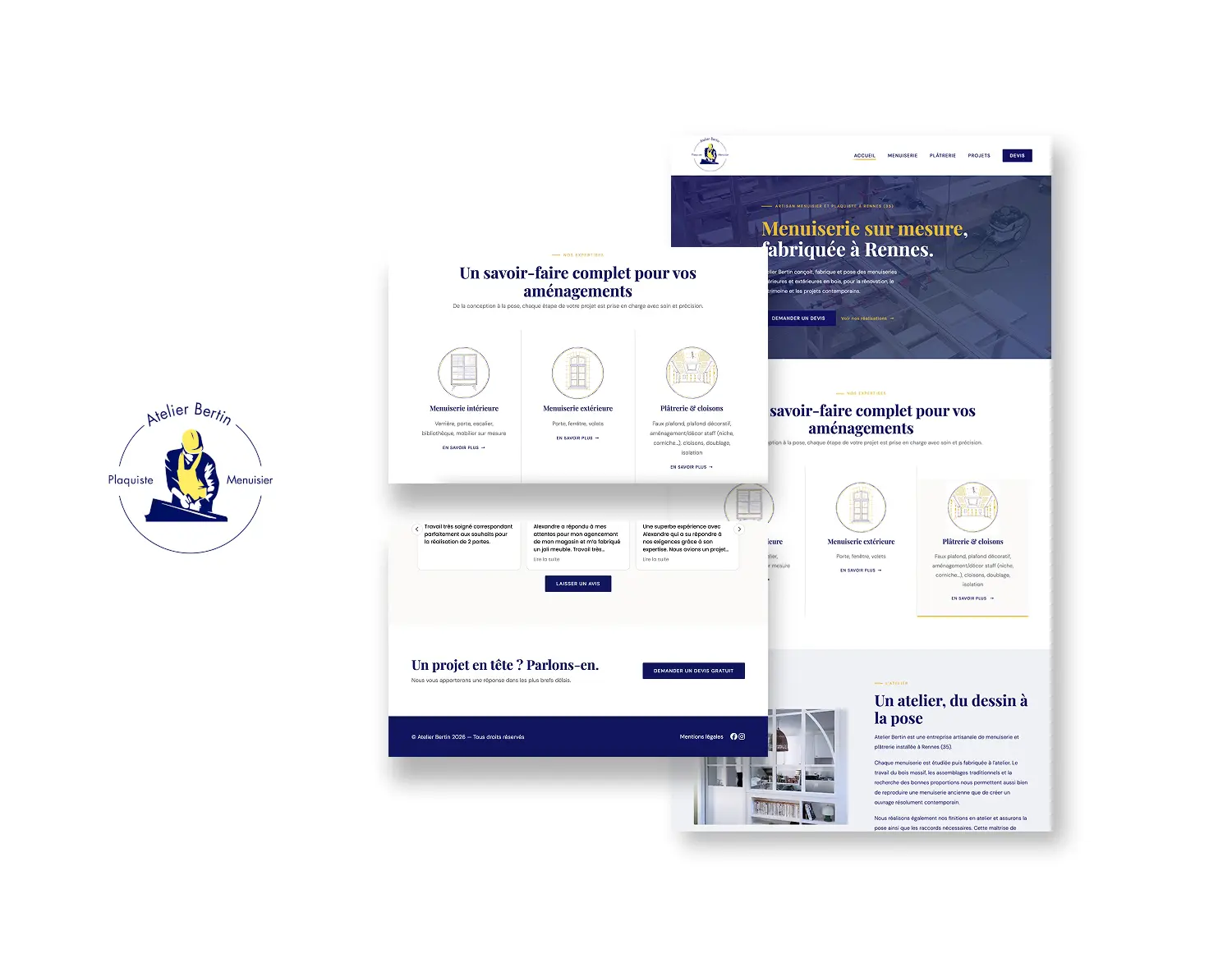 Site internet Atelier Bertin