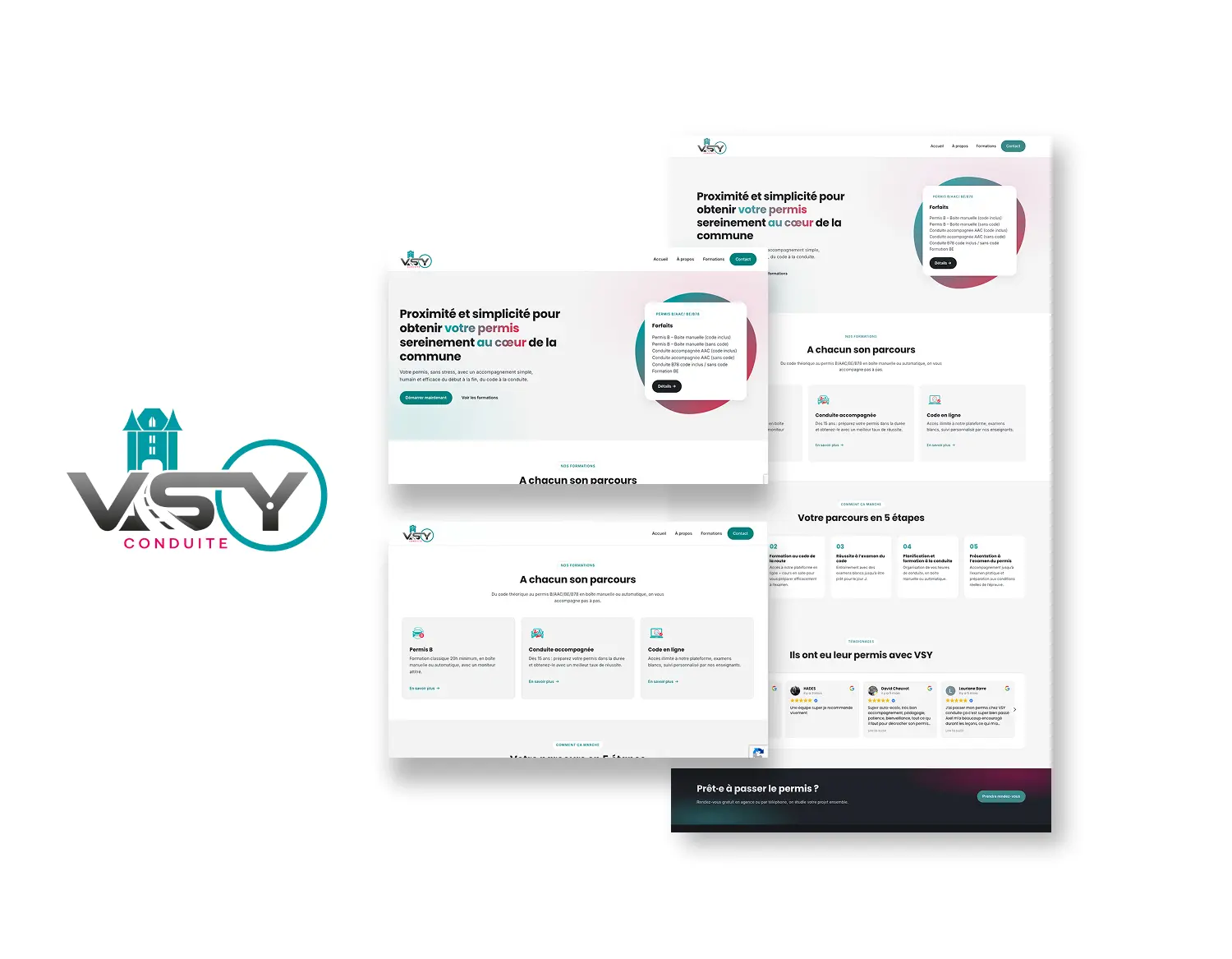 Site internet de Vsy Conduite